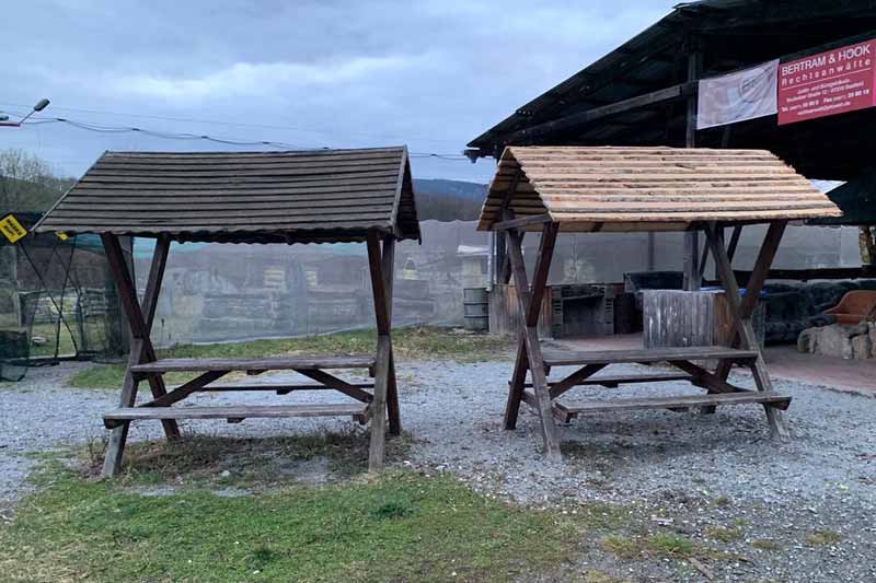 Blick auf die Sitzraufen